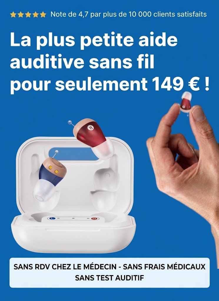 Note de 4,7 par plus de 10 000 clients. La plus petite aide auditive sans fil pour seulement 149 €. Clairsound et son boîtier de charge